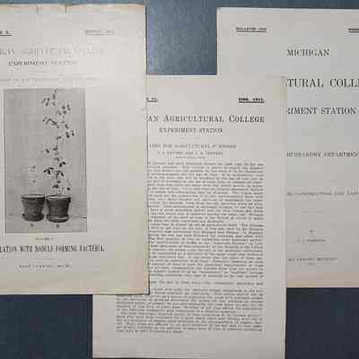 MAC Experiment Station Bulletins, 1911