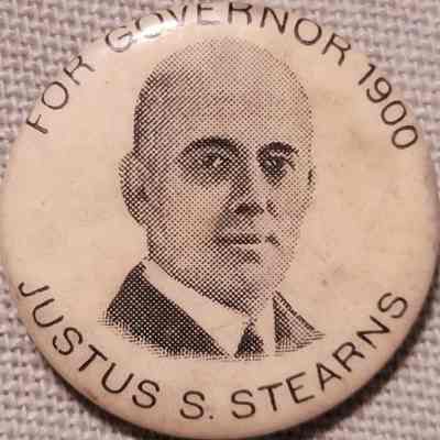 Justus S. Stearns for Governor Button