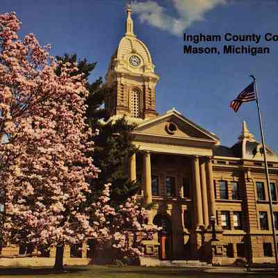 Ingham County Courthouse, Mason, Michigan, Postcard