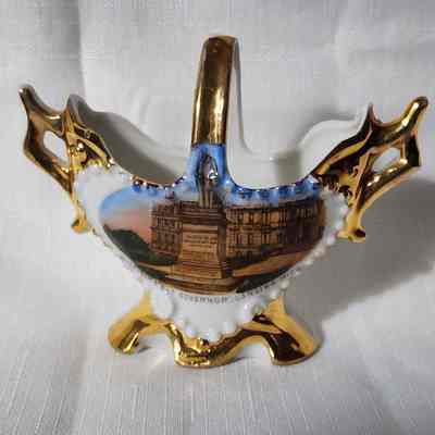Blair Monument Porcelain Souvenir Basket
