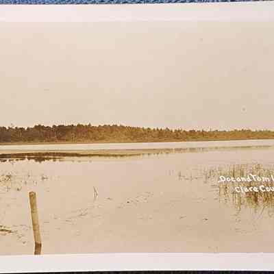 Doc and Tom Lake, Clare County, Mich. RPPC