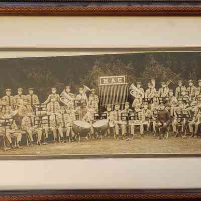 Michigan Agricultural College Band Panoramic Photograph