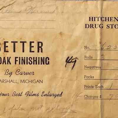 Hitchens Drug Store Kodak Photo Envelope