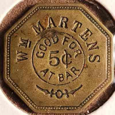Wm. Martens 5-Cent Token