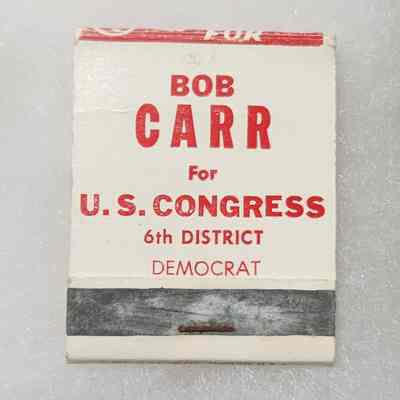 Bob Carr for U.S. Congress Matchbook