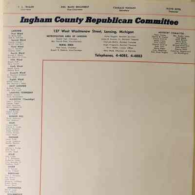 Ingham County Republican Committee Letterhead