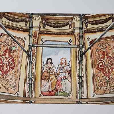 Capitol Ladies Night Watercolor Print by Maddy VerVaecke