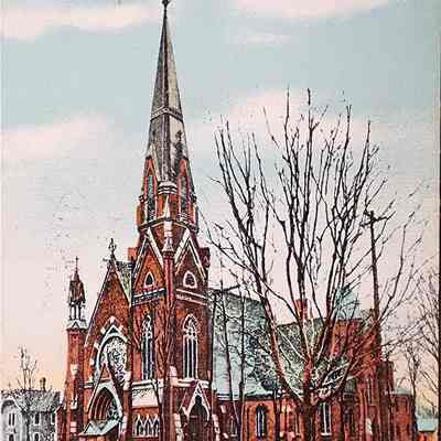 Plymouth Congregational Church, Lansing, Mich. Postcard