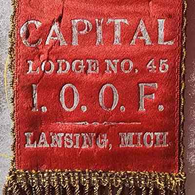 I.O.O.F. Capital Lodge No. 45, Lansing, Mich. Badge