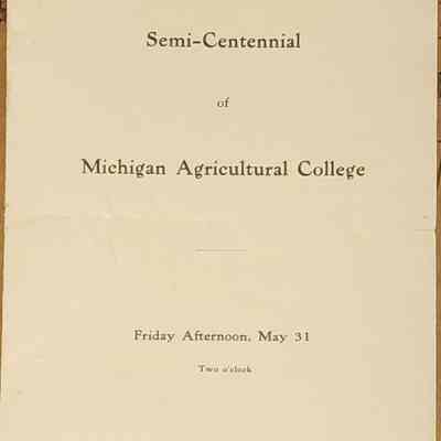 MAC Semi-Centennial 1907 Program
