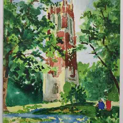 Beaumont Tower Print by Brett