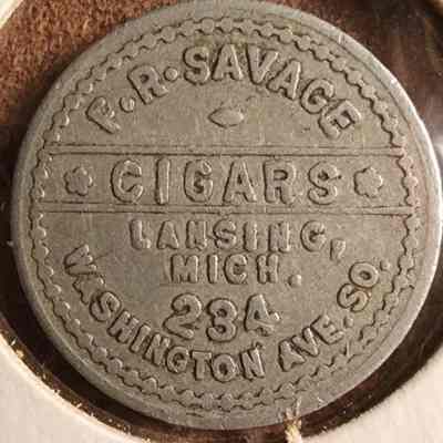 F.R. Savage Cigars 5-Cent Token