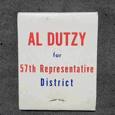 Al Dutzy for State Representative Matchbook