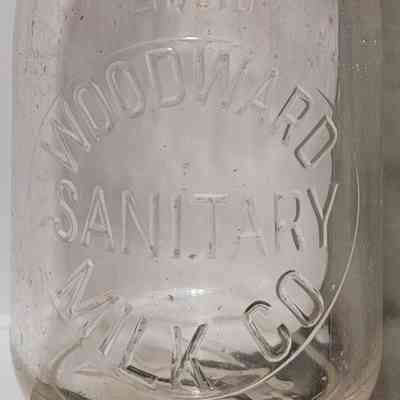 Woodward Sanitary Milk Co. Embossed Quart