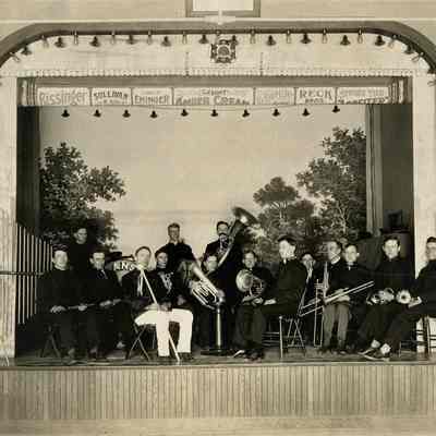 German A.U.V. Band, Lansing, Card Photo