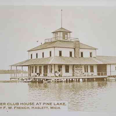 Izzer Club House at Pine Lake RPPC by French
