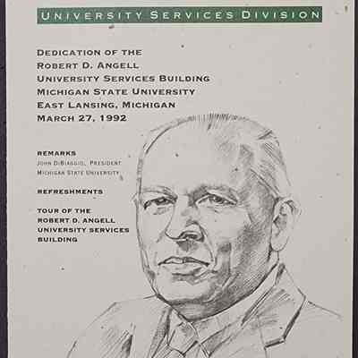 Dedication of the Robert D. Angell University Services Building Program