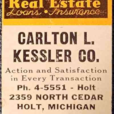 Carlton L. Kessler Co. Real Estate, Holt, Matchbook