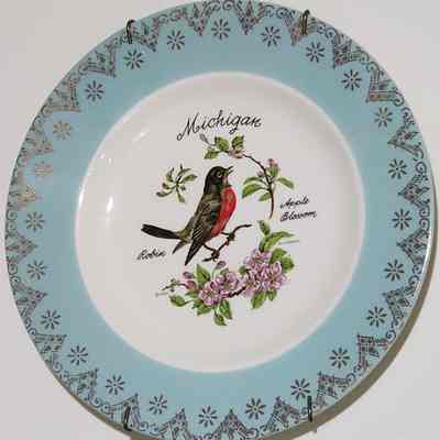 Michigan State Symbols Plate