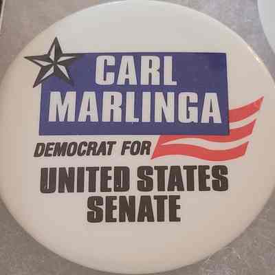 Carl Marlinga United States Senate Button