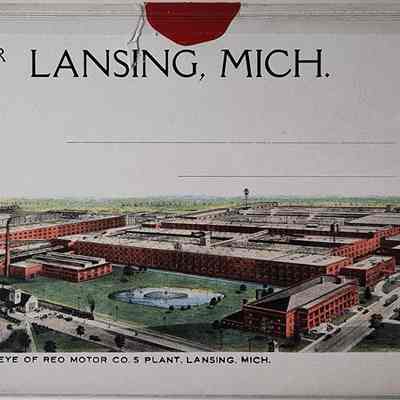 Lansing, Mich. Souvenir Folder Postcard