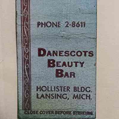 Danescouts Beauty Bar, Lansing, Mich. Matchbook