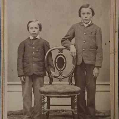 Portrait of Two Boys CDV by Engelhart & Cottrell