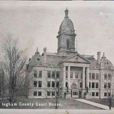 Ingham County Court House, Mason, Postcard