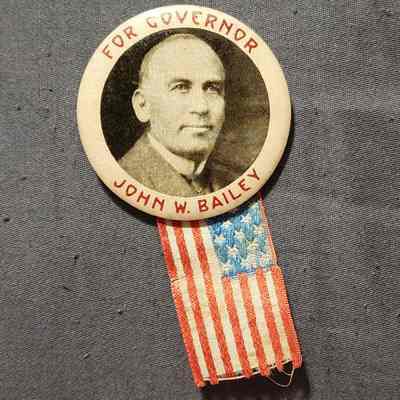 John W. Bailey for Governor Button & Ribbon