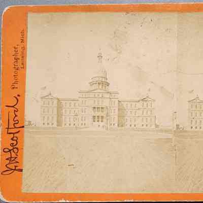 Michigan State Capitol Stereograph by Scotford