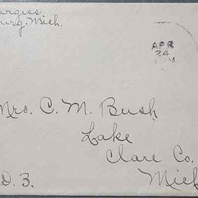 Lake, Mich. Postal Cover