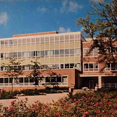The Library, Michigan State University, East Lansing, Michigan, Postcard
