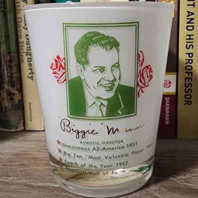 Biggie Munn 1954 Rose Bowl Frosted Glass