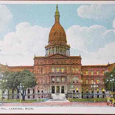 State Capitol, Lansing, Mich. Postcard