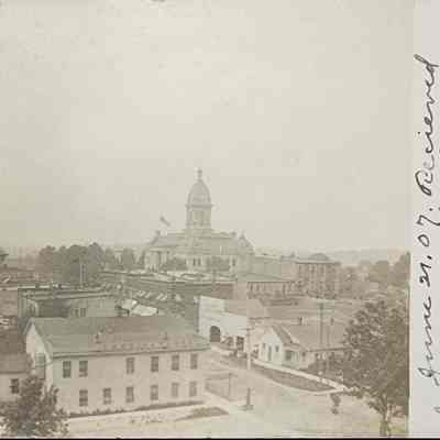 Courthouse, Mason, MI, RPPC by Roy Dennis Merrifield