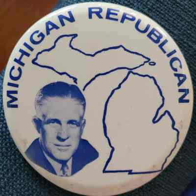 Michigan Republican Romney Button