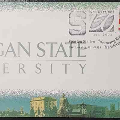 MSU Sesquicentennial First Day Postal Cover
