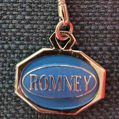 Romney Enamel Keychain