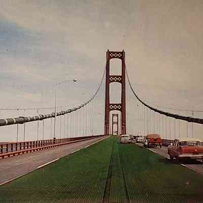 Mackinac Straits Bridge Postcard
