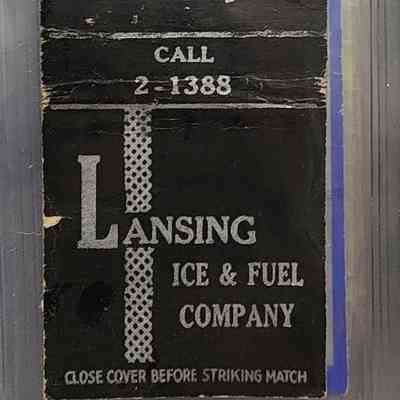 Lansing Ice & Fuel Company Matchbook