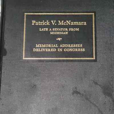 Patrick V. McNamara Memorial Book
