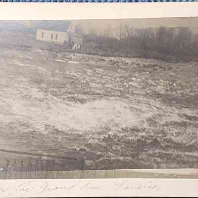 Grand River Rapids View RPPC by Bovee