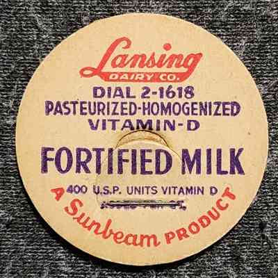 Lansing Dairy Co. Vitamin D Fortified Milk Cap