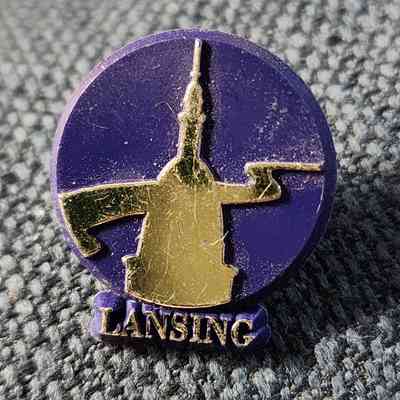 Lansing Dome Plastic Pin
