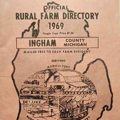 Ingham County Rural Farm Directory, 1969