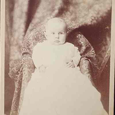 Portrait of a Child Cabinet Card by Cassey & Whitney