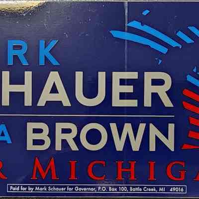 Mark Schauer Lisa Brown for Michigan Bumper Sticker