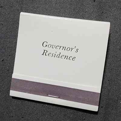 Governor's Residence Matchbook