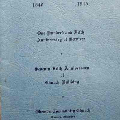 Okemos Community Church 1945 Anniversary Booklet