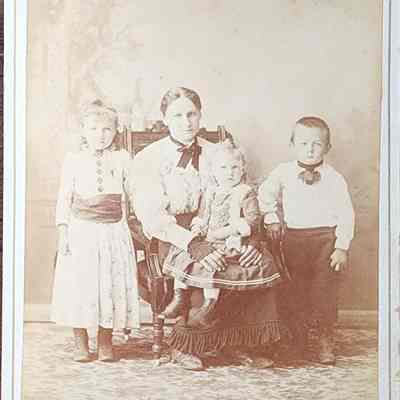Portrait of a Family Cabinet Card by Cheney